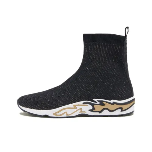 Sandro High Top Casual Shoes Women's Black