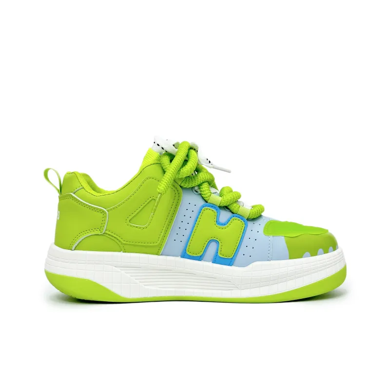 SLnU★3 Puffy Shoes Anti-Slip And Wear-Resistant Height Increasing Coverage Low-Top Skateboard Shoes Men's-9
