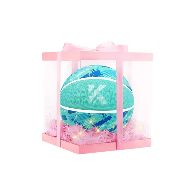 KANTANZHE Rubber Basketball Turquoise Size 7 Training Unisex-6