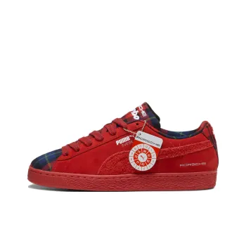 PUMA Porsche Legacy Anti Slip Wear Resistant Low Top Skateboard Shoes Unisex Red