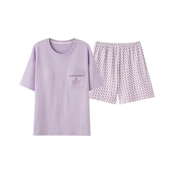 CAIHENGTONG Pajama Set Women's Light Purple