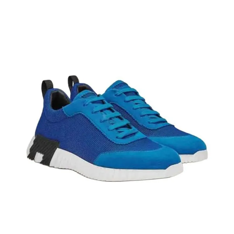 HERMES Bouncing Low-Top Casual Shoes Men's Electric Blue-2