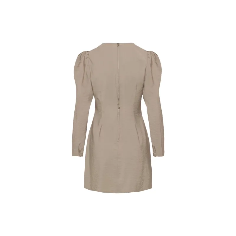 ARITZIA Wilfred Freda Dress Long-Sleeved Dresses Women's Nomad Taupe/Nomad Gray Umber-1