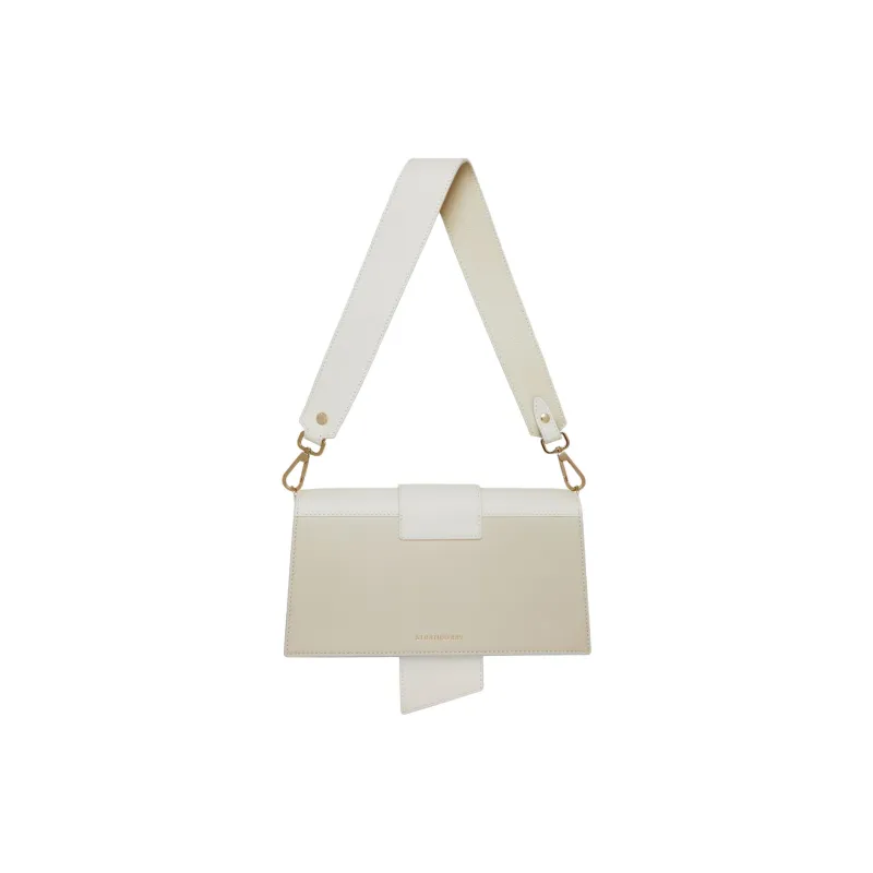 Strathberry Smooth Calf Leather Crossbody Bag Shoulder Bag Mini Women's Vanilla & White-2