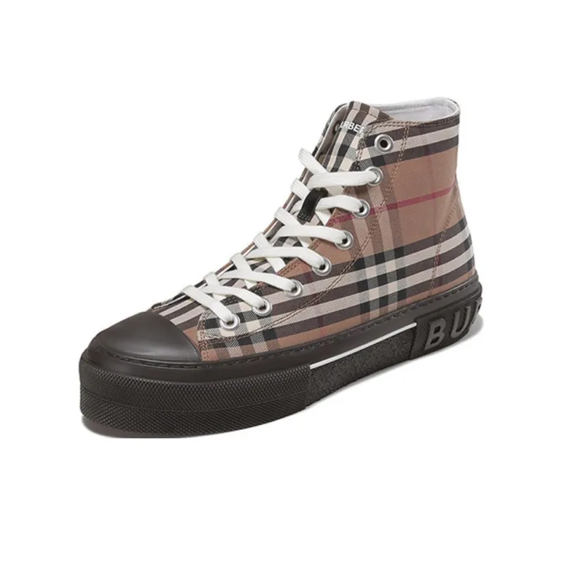 Burberry Vintage Check High Top Birch Brown-2