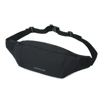JEANSWEST Polyamide Crossbody Bag, Shoulder Bag, Backpack, Sling Bag Regular Unisex Black/Gray