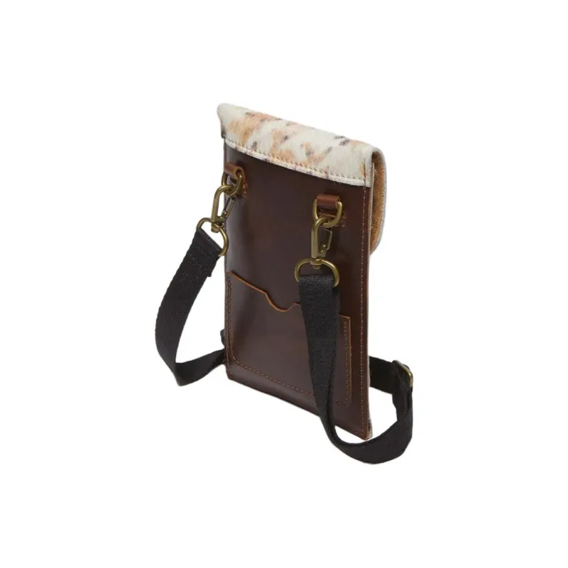 Dr.Martens Genuine Leather With Faux Leather Cell Phone Pouch Women's White & Multicolor-3