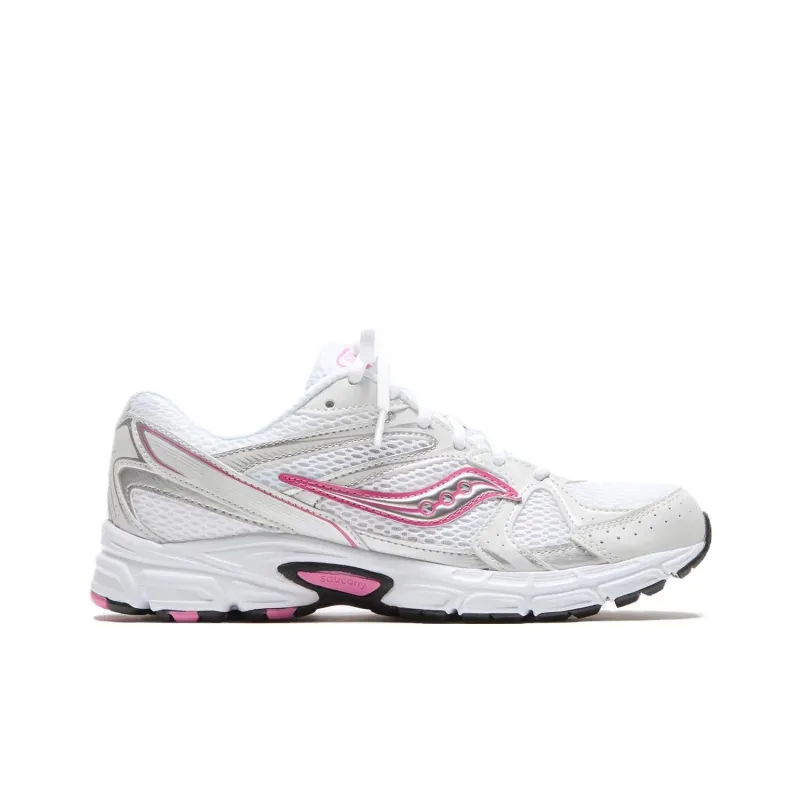Saucony Ride Millennium Anti Slip Wear Resistant Low Top Casual Running Shoes Women's White Pink-1