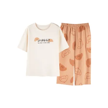 The Story Of The Flower Season Pajama Set Women's White