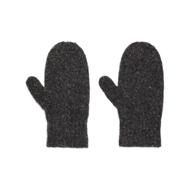 VINCE Cashmere Knit Gloves Women's Gray-1