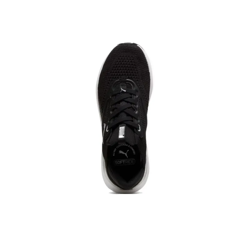 PUMA Softride Anti Slip Wear Resistant Low Top Running Shoes Women's Black-3