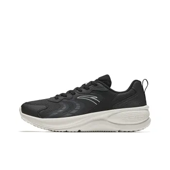 Anta Speeding Height Increasing Lightweight Low-Top Casual Running Shoes Women's Black White