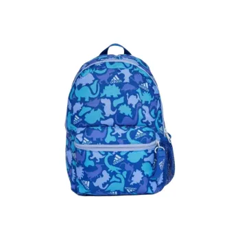 Adidas Polyester Backpack Unisex Royal Blue With Multicolor Accents