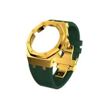 Gold Case Gold Ring Green Band