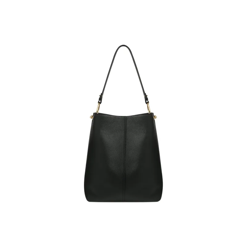 Strathberry Grained Calfskin Bucket Bag Hobo Bag Handbag Shoulder Bag Regular Women's Black-2
