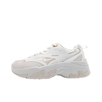 QIAODAN Low Top Chunky Sneakers Women's Birch White/Cloud Gray
