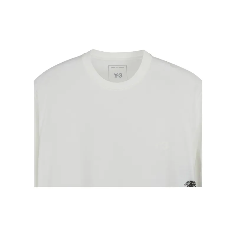 Y 3 Free Shipping With AdiClub Y 3 Graphic Long Sleeve Tee-2