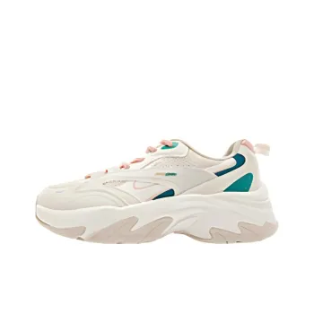 QIAODAN Low-Top Chunky Sneakers Women's Apricot/Vanilla Yellow