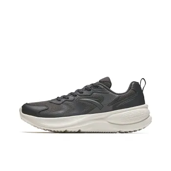 Anta Anti Slip Wear Resistant Low Top Casual Running Shoes Men's Gray White