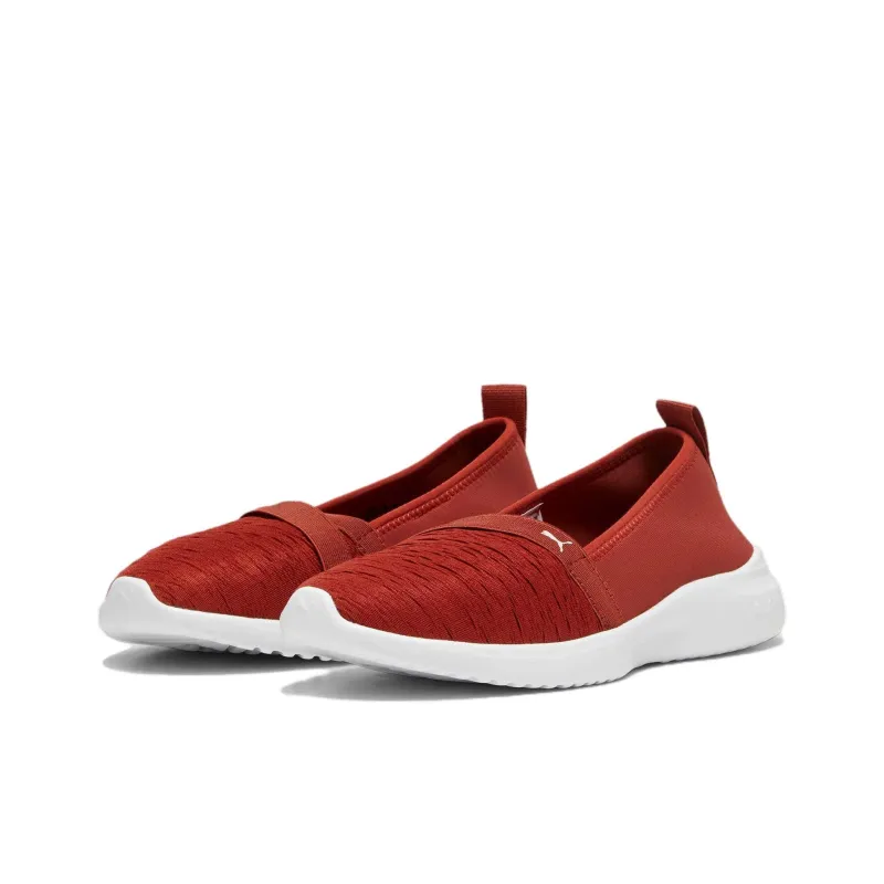 PUMA Adelina Breathable And Lightweight Low Top Casual Shoes Women's Red White-2