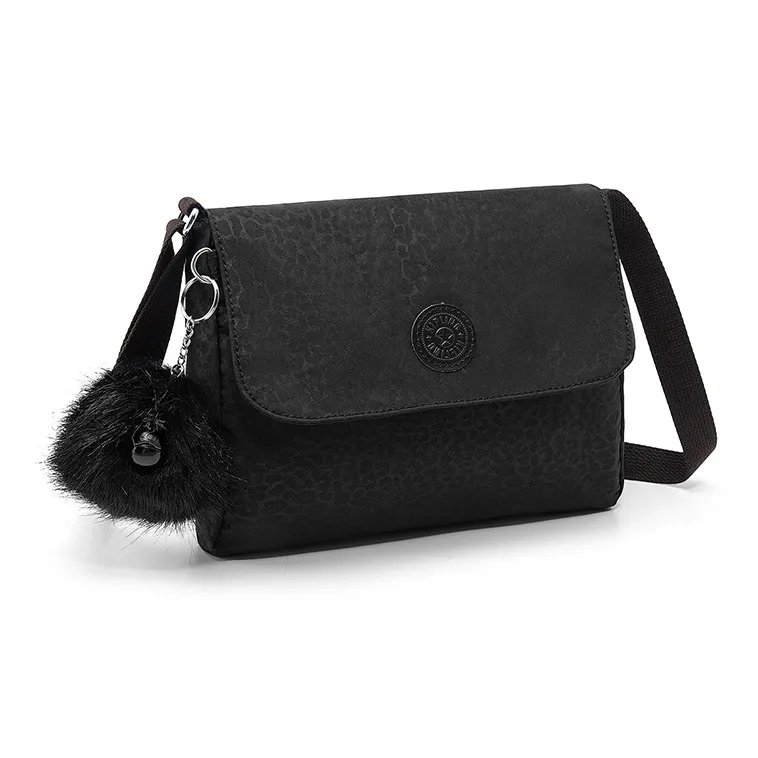 Kipling Polyamide Shoulder Bag, Crossbody Bag Regular Unisex Leopard Print Polka Dot Embossed Print-1
