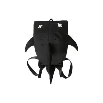 Parker Bear Nylon Backpack Unisex Black/White