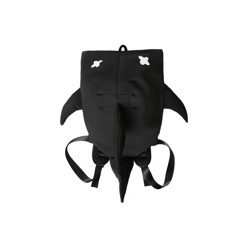 Parker Bear Nylon Backpack Unisex Black/White-0