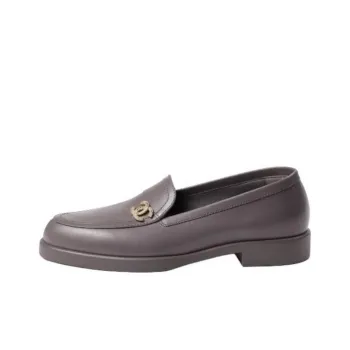CHANEL 24B Loafers Women's Gray