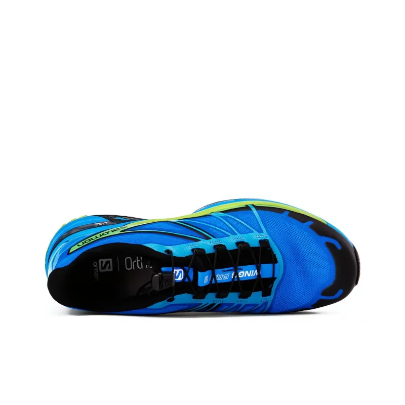 SALOMON XT-Wings Pro 2 Hombre Cushioning Anti-Slip And Wear-Resistant Low-Top Outdoor Shoes Blue Black Green-3