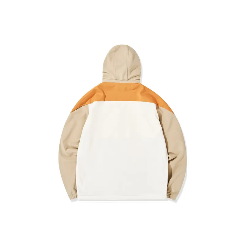 QIAODAN Trench Coat Men's Wheat Brown/Cream White-1