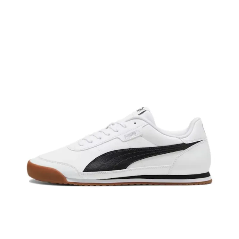 PUMA Turino 2 Anti Slip Wear Resistant Low Top Skateboard Shoes Unisex White Black-0
