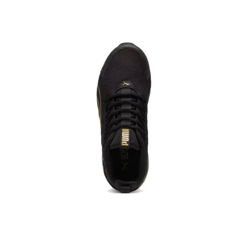 PUMA Voltaic Evo Anti Slip Wear Resistant Low Top Running Shoes Women's Black Gold-3