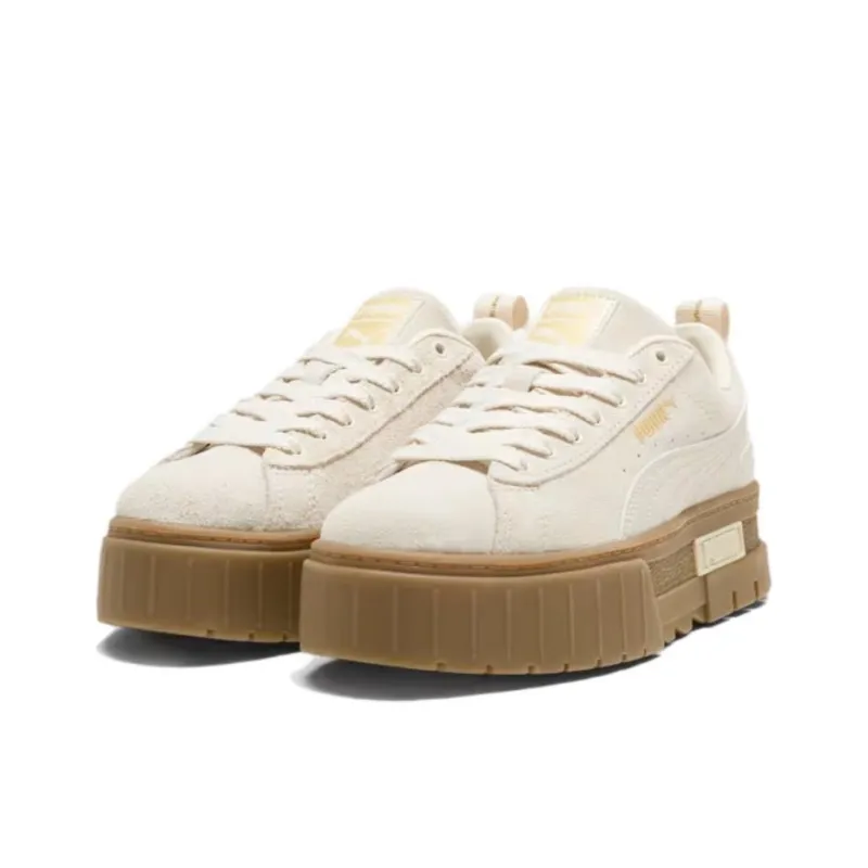 PUMA Mayze Anti Slip Wear Resistant Low Top Casual Shoes Women's Ecru-2