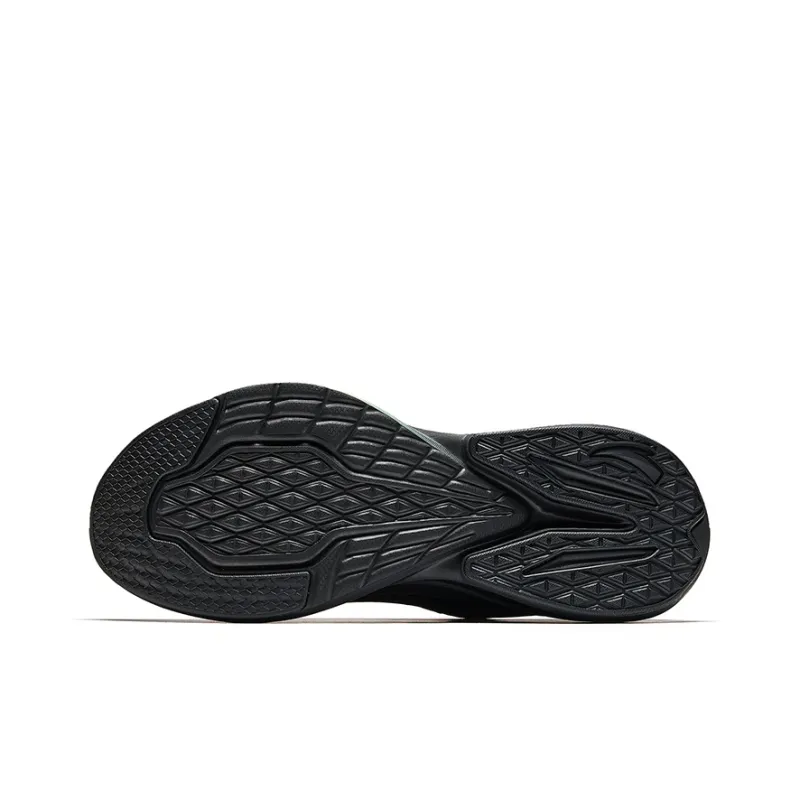 Anta Stinger 5 Anti Slip Wear Resistant Low Top Casual Running Shoes Men's Black Green-4