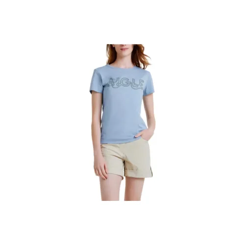 AIGLE T-Shirts Women's Light Blue Denim