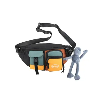 Parker Bear Nylon All Versatile Style Regular Unisex Black/White