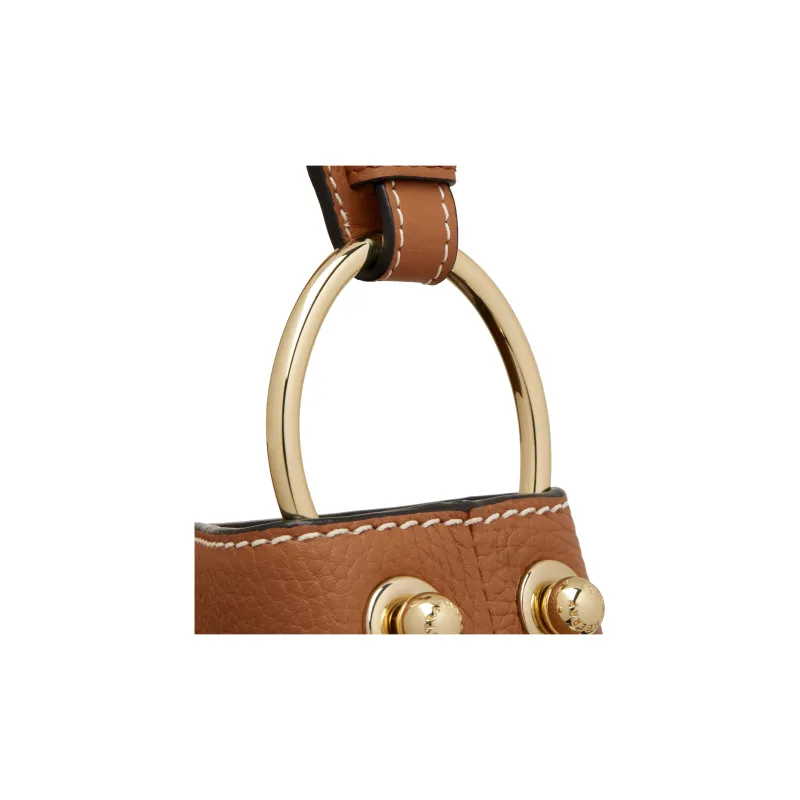 Strathberry Grained Calfskin Bucket Bag Hobo Bag Handbag Shoulder Bag Regular Women's Tan-3