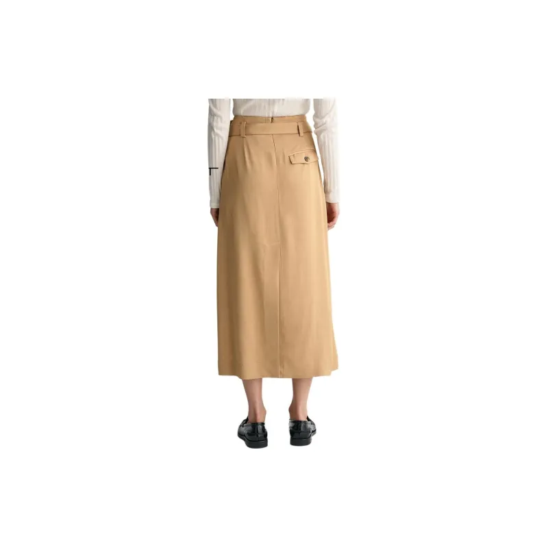 GANT Casual Long Skirt Women's Warm Khaki-0