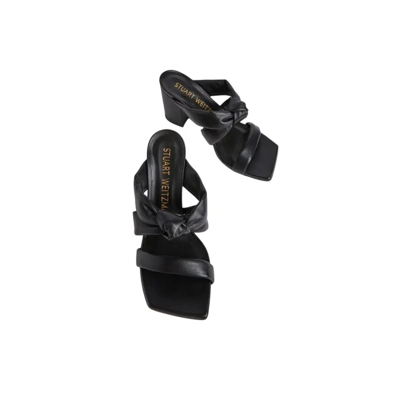 Stuart Weitzman/SW Playa Slide Slippers 7.5cm Women's Black-3