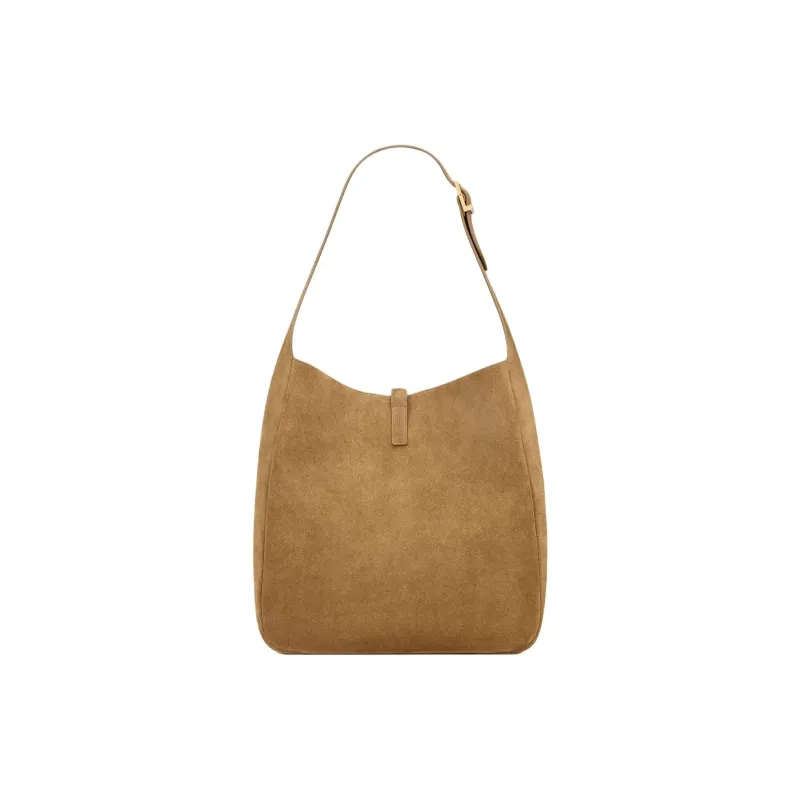SAINT LAURENT LE5A7 Suede Large Hobo Handbag Shoulder Bag Women's Gold Leaf-3
