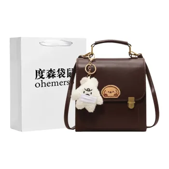 Dusen Kangaroo PU Backpack Regular Women's Coffee/Brown/Black
