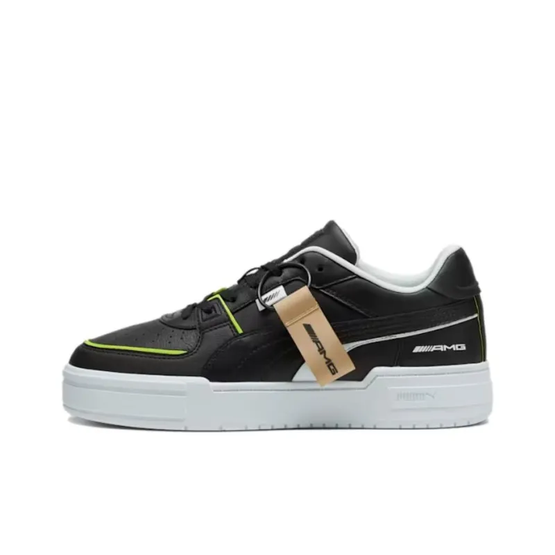PUMA AMG Anti Slip Wear Resistant Low Top Skateboard Shoes Unisex Black-0