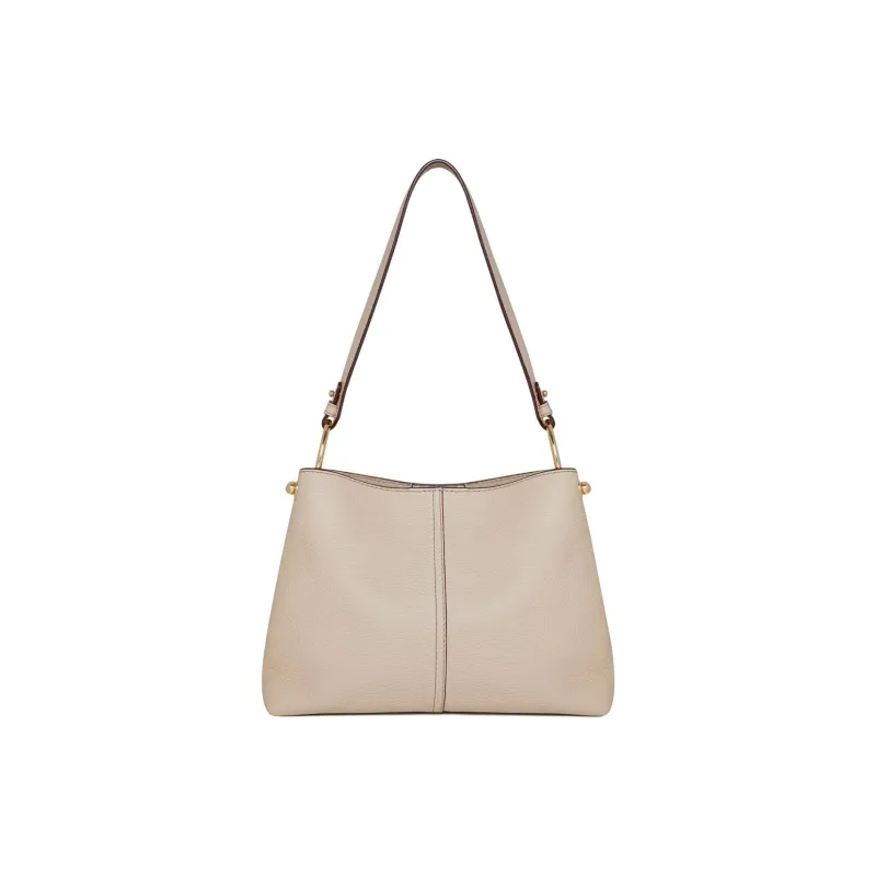 Strathberry Grained Calfskin Bucket Bag Hobo Bag Handbag Shoulder Bag Women's Oatmeal Beige-2
