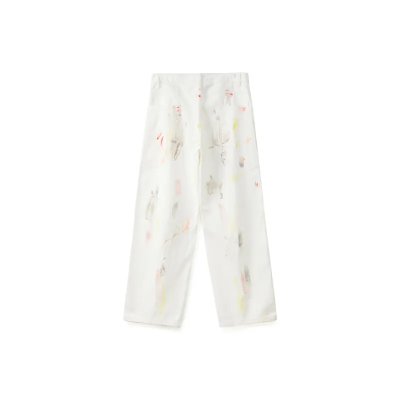 RAINCOME Jeans Unisex White-1