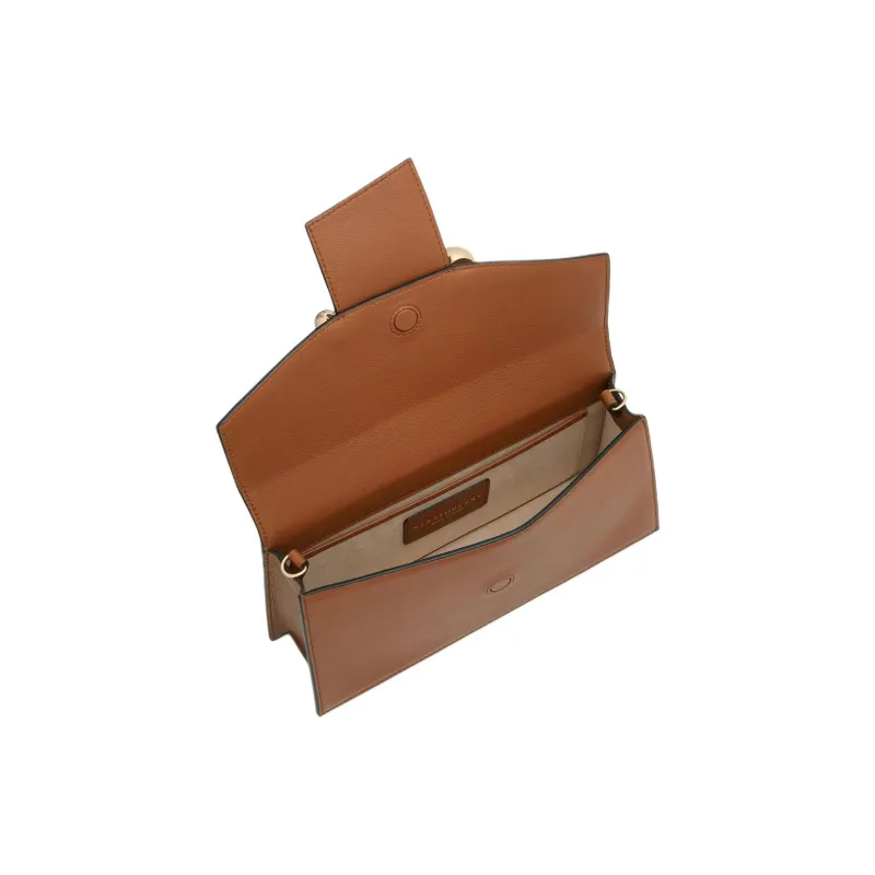 Strathberry Smooth Calf Leather Crossbody Bag Shoulder Bag Mini Women's Chestnut Brown-2