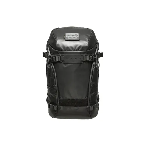 A7 crocodile-effect shoulder bag
