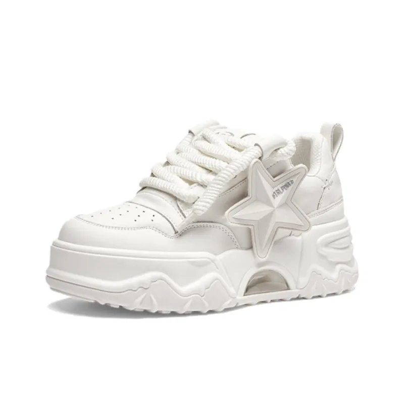 Kiss Kitty Low-Top Skateboard Shoes Women's White-1