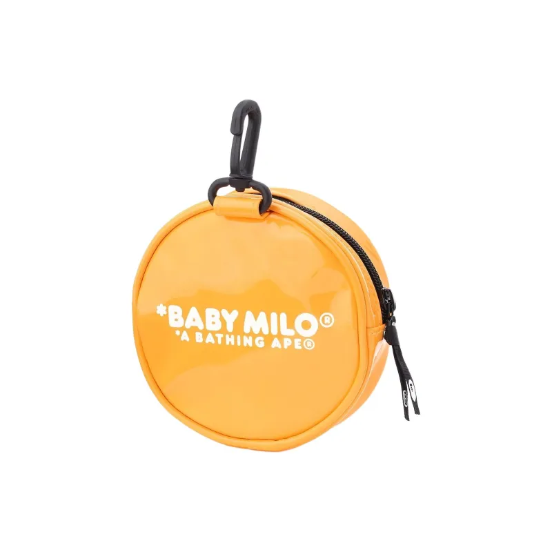 A BATHING APE Synthetic Leather Bag Charm Bag Accessory Women's Yellow-2