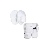 BOX Boxing Gloves White Silver 1 Pair+Punch Bag 2 Pcs