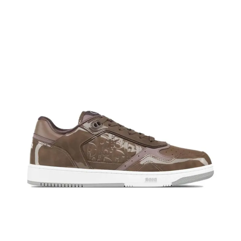 DIOR B27 Low Plum Patent DIOR Oblique Gravity Embossed-1